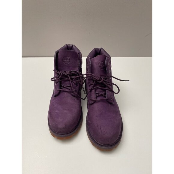 Purple Timberland Boots Waterproof Girl’s  Size 1.5 - Picture 1 of 7
